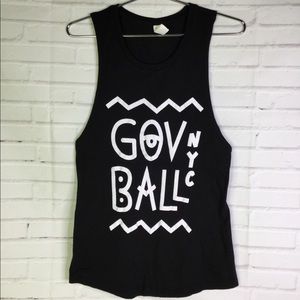 Gov Ball NYC Women’s Size Small Black Tank Top